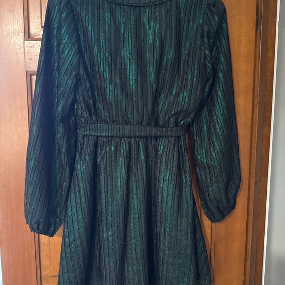 ModCloth metallic emerald green party dress - Picture 3 of 3